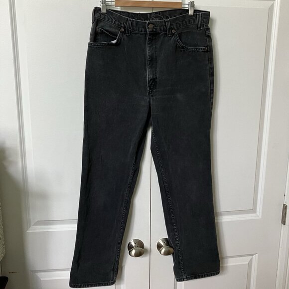 Vintage Levi’s Jeans Mens 36x32 Black 5061903190 Straight Leg Orange Tab Canada - Picture 1 of 10